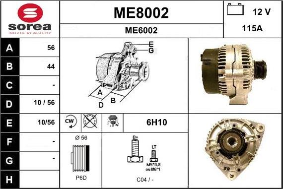 SNRA ME8002 - Alternatore autozon.pro