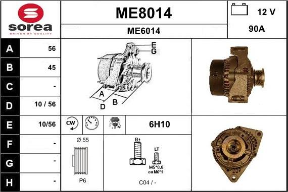 SNRA ME8014 - Alternatore autozon.pro