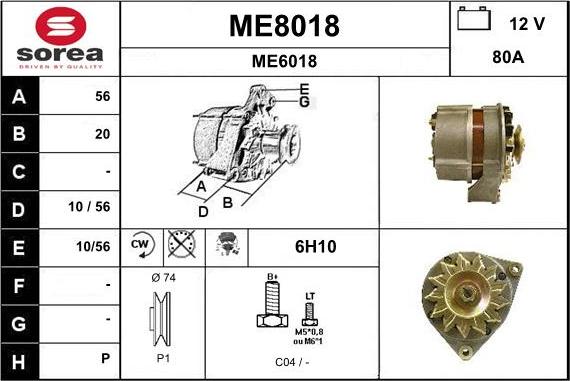 SNRA ME8018 - Alternatore autozon.pro