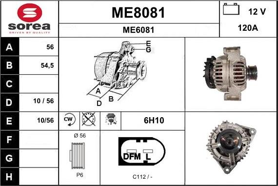 SNRA ME8081 - Alternatore autozon.pro