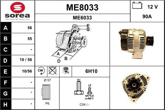 SNRA ME8033 - Alternatore autozon.pro