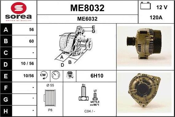 SNRA ME8032 - Alternatore autozon.pro