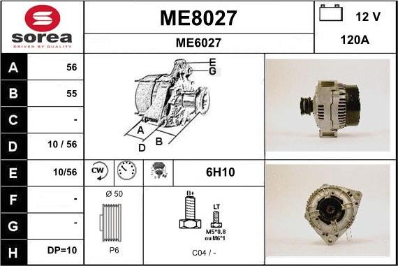 SNRA ME8027 - Alternatore autozon.pro