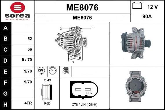 SNRA ME8076 - Alternatore autozon.pro