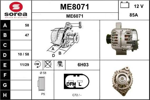 SNRA ME8071 - Alternatore autozon.pro