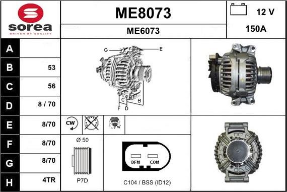 SNRA ME8073 - Alternatore autozon.pro