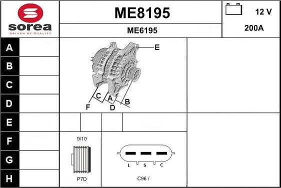 SNRA ME8195 - Alternatore autozon.pro