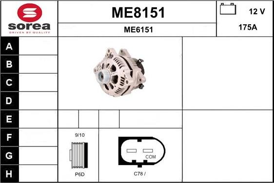 SNRA ME8151 - Alternatore autozon.pro