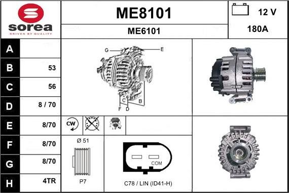 SNRA ME8101 - Alternatore autozon.pro