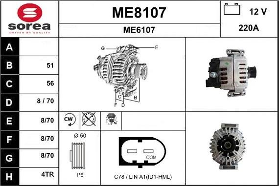 SNRA ME8107 - Alternatore autozon.pro