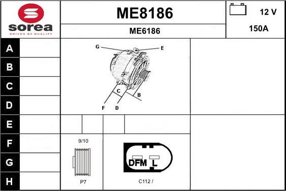 SNRA ME8186 - Alternatore autozon.pro