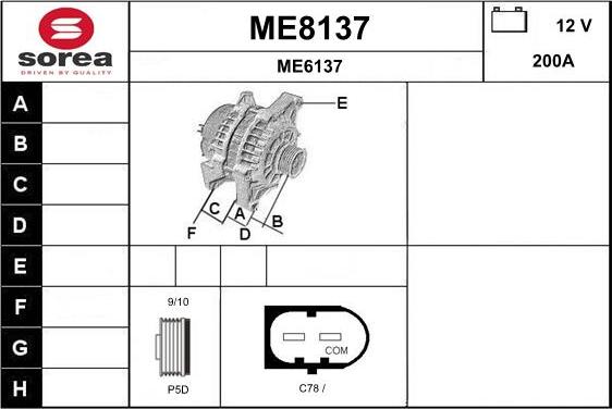 SNRA ME8137 - Alternatore autozon.pro