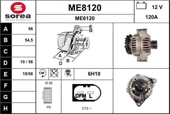 SNRA ME8120 - Alternatore autozon.pro