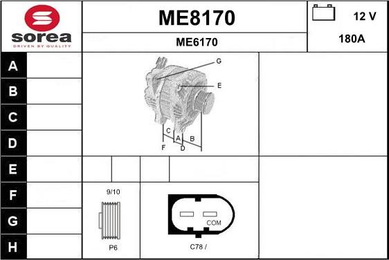 SNRA ME8170 - Alternatore autozon.pro