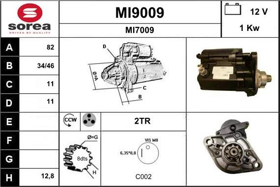 SNRA MI9009 - Motorino d'avviamento autozon.pro