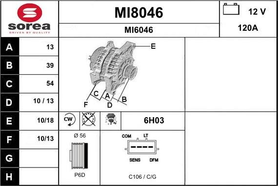 SNRA MI8046 - Alternatore autozon.pro