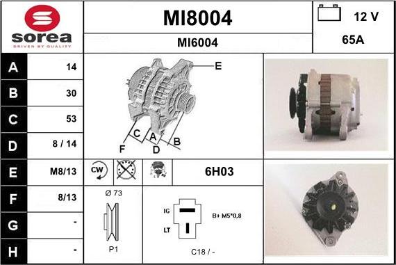 SNRA MI8004 - Alternatore autozon.pro