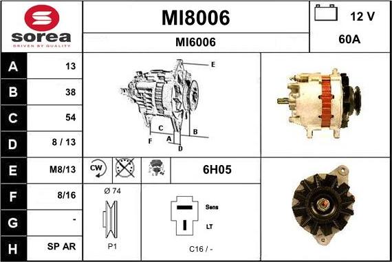 SNRA MI8006 - Alternatore autozon.pro