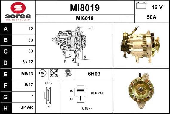 SNRA MI8019 - Alternatore autozon.pro