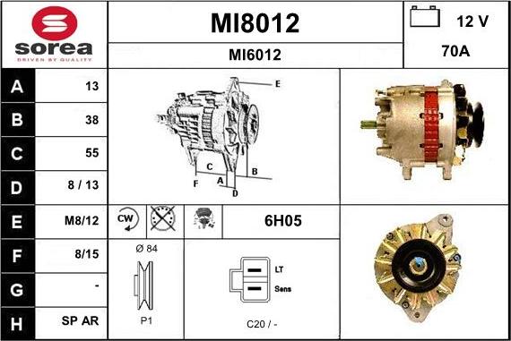 SNRA MI8012 - Alternatore autozon.pro