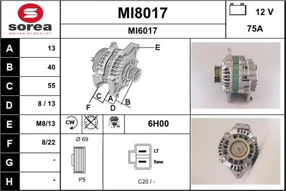 SNRA MI8017 - Alternatore autozon.pro