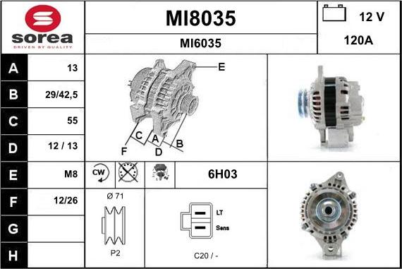 SNRA MI8035 - Alternatore autozon.pro