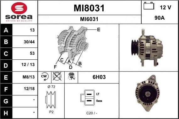 SNRA MI8031 - Alternatore autozon.pro