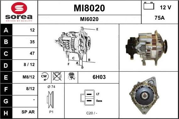 SNRA MI8020 - Alternatore autozon.pro