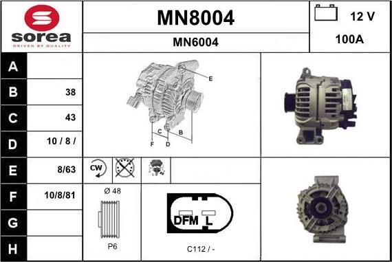 SNRA MN8004 - Alternatore autozon.pro