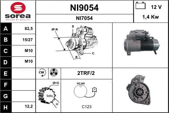 SNRA NI9054 - Motorino d'avviamento autozon.pro