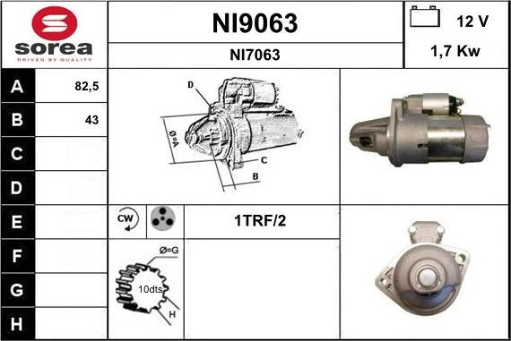 SNRA NI9063 - Motorino d'avviamento autozon.pro