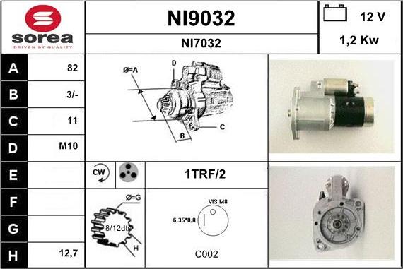 SNRA NI9032 - Motorino d'avviamento autozon.pro