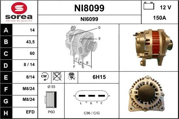 SNRA NI8099 - Alternatore autozon.pro