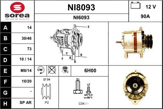 SNRA NI8093 - Alternatore autozon.pro