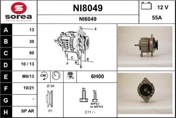 SNRA NI8049 - Alternatore autozon.pro