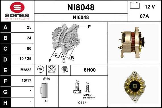 SNRA NI8048 - Alternatore autozon.pro