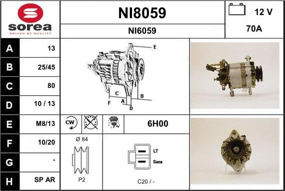 SNRA NI8059 - Alternatore autozon.pro