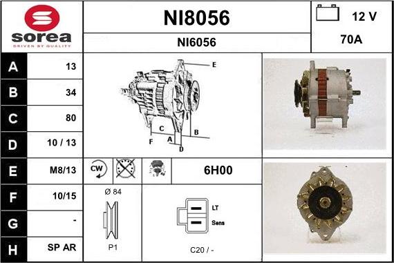 SNRA NI8056 - Alternatore autozon.pro