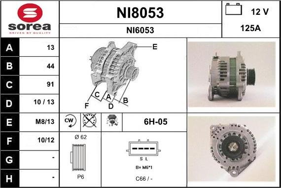 SNRA NI8053 - Alternatore autozon.pro