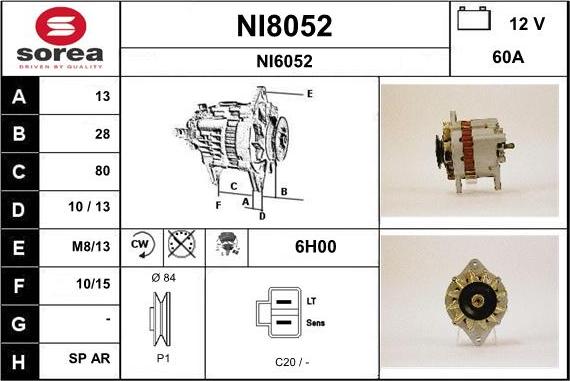 SNRA NI8052 - Alternatore autozon.pro