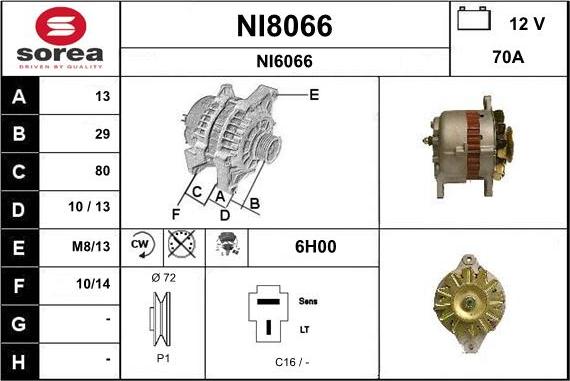 SNRA NI8066 - Alternatore autozon.pro