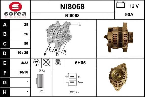 SNRA NI8068 - Alternatore autozon.pro