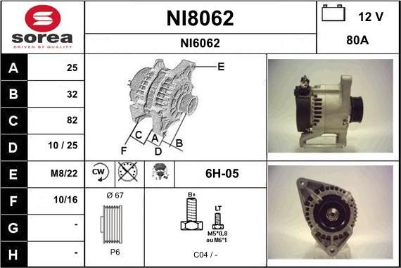 SNRA NI8062 - Alternatore autozon.pro