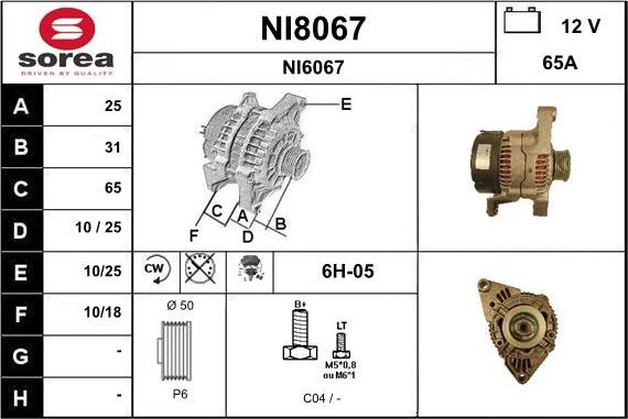 SNRA NI8067 - Alternatore autozon.pro