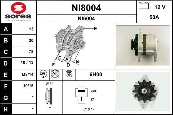 SNRA NI8004 - Alternatore autozon.pro