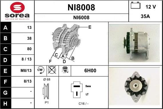 SNRA NI8008 - Alternatore autozon.pro