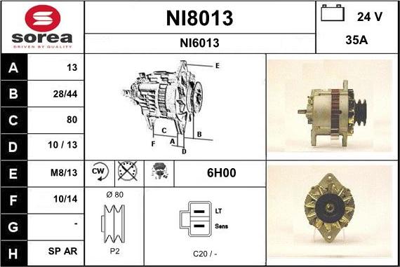 SNRA NI8013 - Alternatore autozon.pro