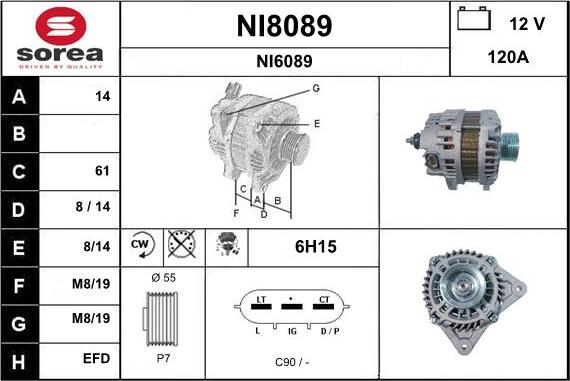 SNRA NI8089 - Alternatore autozon.pro