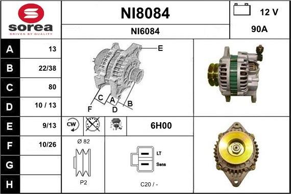 SNRA NI8084 - Alternatore autozon.pro