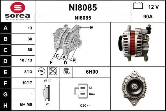 SNRA NI8085 - Alternatore autozon.pro